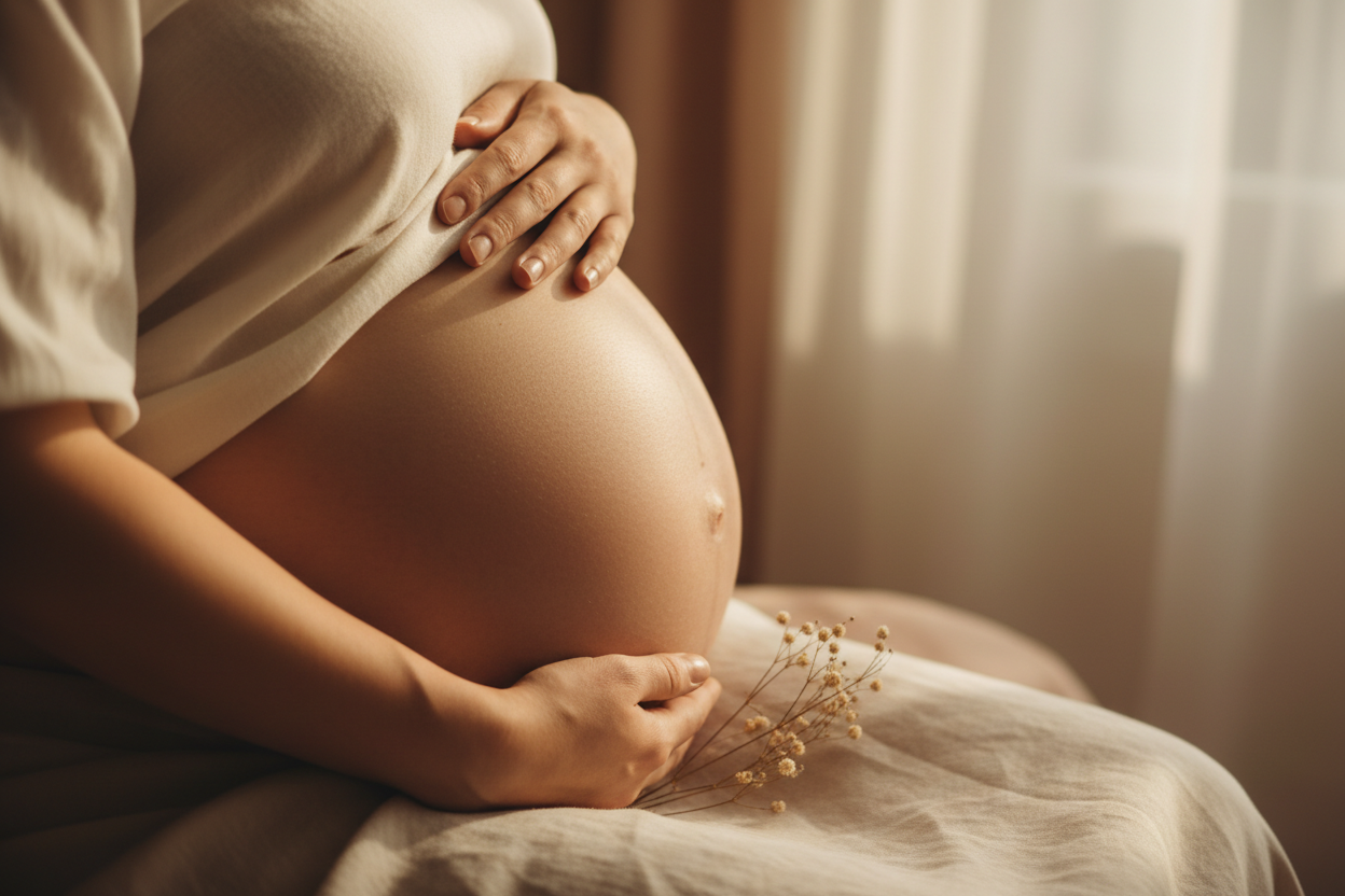 ventre de femme en encente